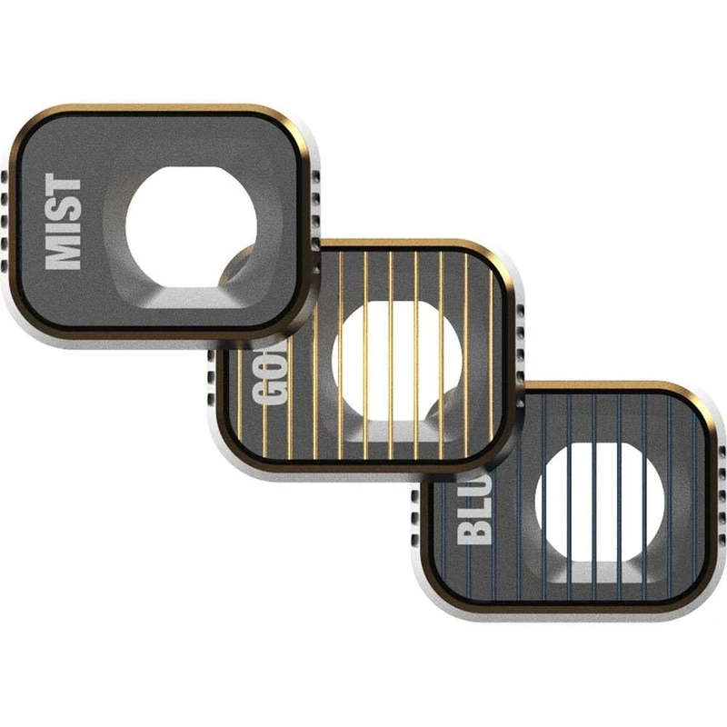 PolarPro - DJI Mini 3 Pro - Mist + GoldM + BlueM (3-pack) - Ultra-lightweight aluminum - Precisely engineered - horizontal and vertical shooting modes - Color neutrality