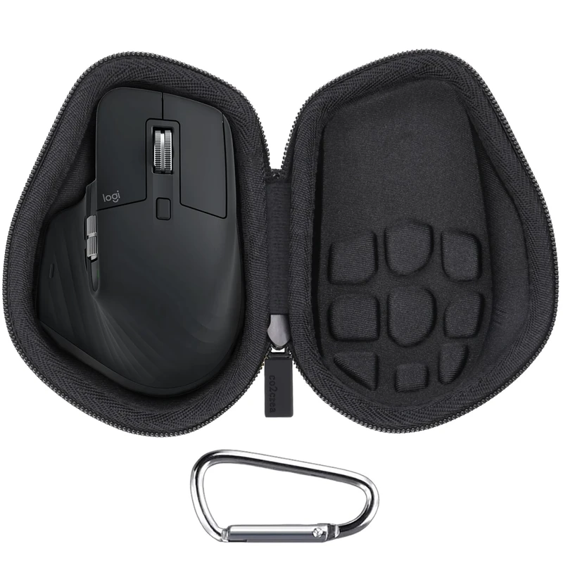 co2CREA Hard Travel Case for Logitech MX Master 4 /Master 3 /Master 3S Advanced Wireless Mouse (Case Only,Excluding Mouse)