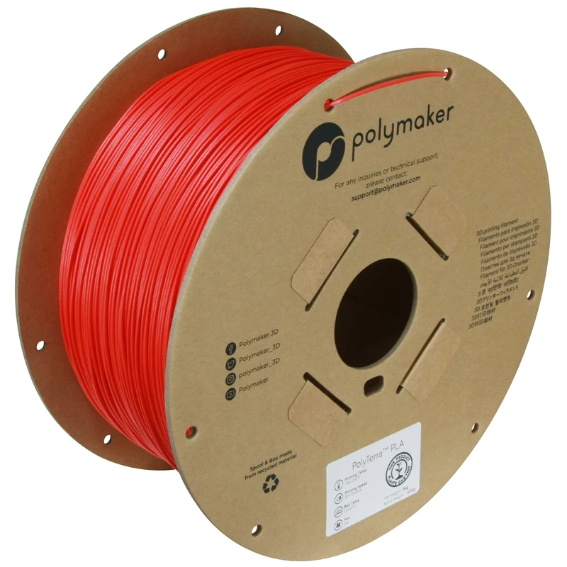 Polymaker PolyTerra PLA Lava Red - 1.75 mm - 3 kg