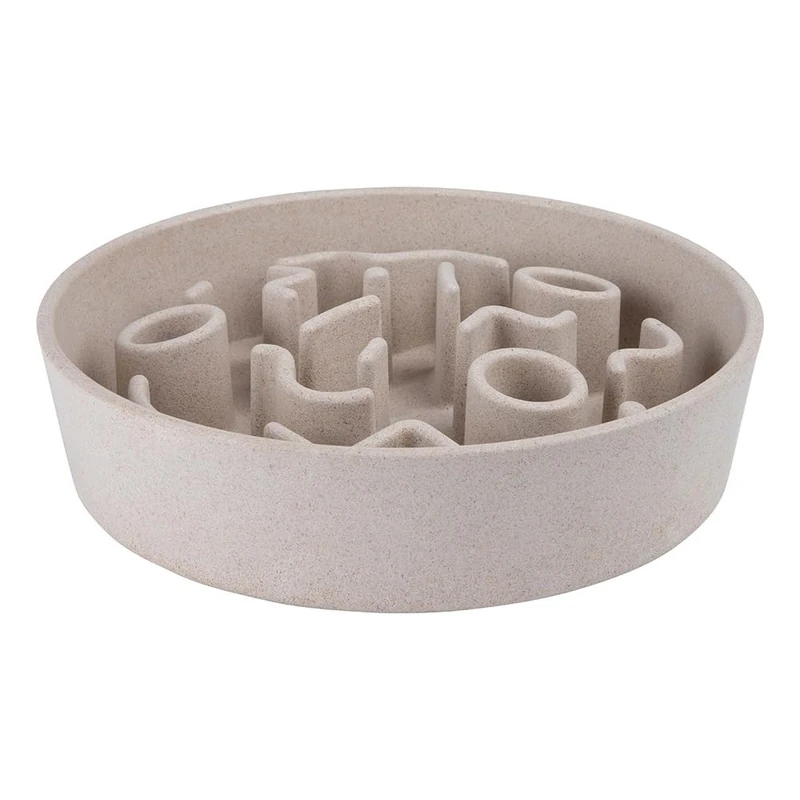 District 70 Bamboo Dog Slow Feeder, 28 cm, Merengue - Image 1
