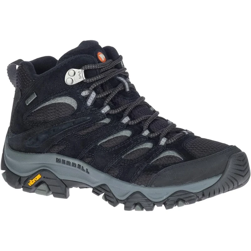 Merrell Women's Moab 3 Mid GTX Waterproof Walking Boot, Black/Grey, UK 7.5