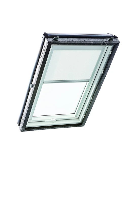 Original Roto Roller Blind Exclusive ZRE Daylight Blind for Roto Roof Windows Guide Rail Silver For Windows Series Designo R4/R7 and Classic 43/73 Size 054/078 | 05/07 Colour White - Image 1