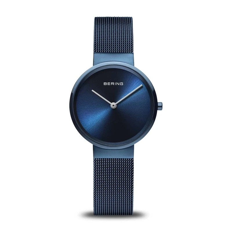 BERING Women's Quartz Movement Watch Classic Collection with Stainless Steel and Sapphire Glass 14531-397 - 5 ATM, Silver, 31, Minimalist