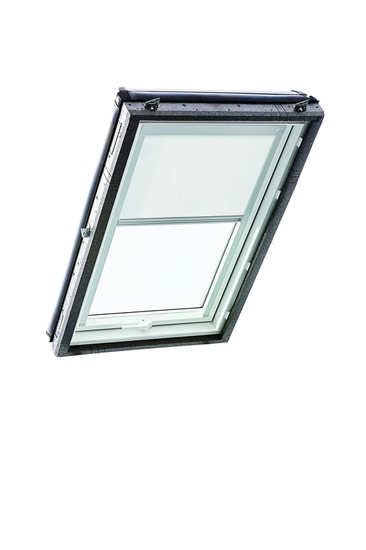 Original Roto Roller Blind Exclusive ZRE Daylight Blind for Roto Roof Windows Guide Rail Silver For Windows Series Designo R4/R7 and Classic 43/73 Size 065/140 | 06/14 Colour White