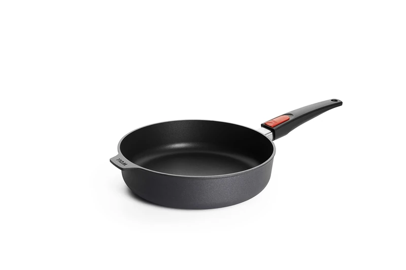Woll Diamond Lite high Rim pan, Diameter 26 cm, 7 cm high, with Removable Handle, Suitable for Ceramic, Gas, Electric, Halogen, not Suitable for Induction cookers, cast Aluminium, Non-Stick Coating,