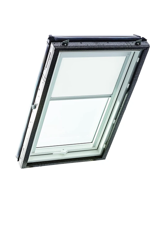 Original Roto Blackout Roller Blind ZRV Almost Complete Blackout Guide Rail Silver for Roto Roof Windows Series Designo R4/R7 and Classic 43/73 With Size 065/140 | 06/14 White