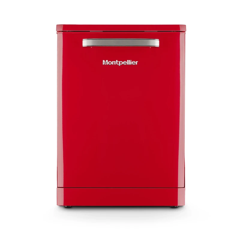 Montpellier MAB1353R RETRO Style 13-Place Dishwasher 5 Progs Class E Red