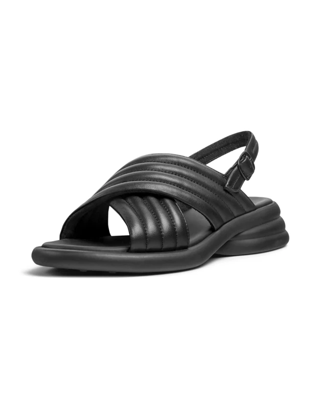 Camper Women's Spiro K201494 Heeled Sandal, Black, 8 UK
