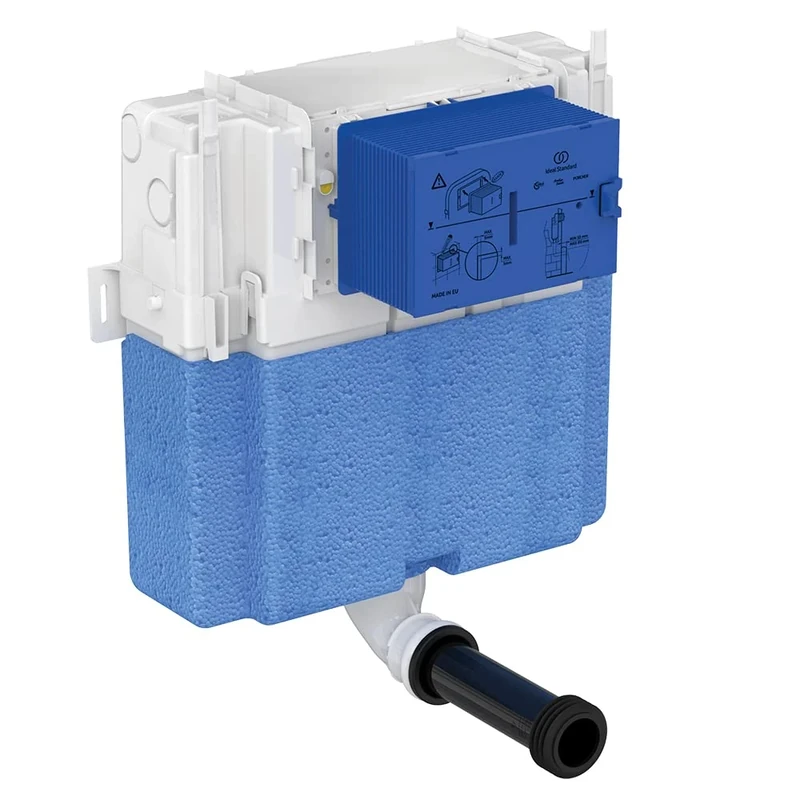 Ideal Standard ProSys Pneumatic Toilet Cistern, 150mm Depth, Front or top Flush Operation, Furniture Height (820mm), R042967