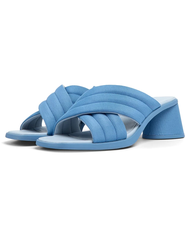 Camper Kiara Sandal, Heeled Sandal, Medium Blue,