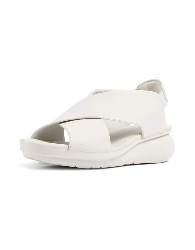 Camper Women's Balloon K200066 Wedge Sandal, White 052, 5 UK
