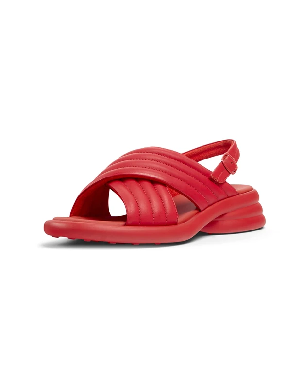 Camper Women's Spiro K201494 X-Strap Sandal, Red 002, 3 UK