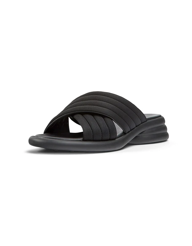 Camper Women's Spiro K201539 Heeled Sandal, Black, 6 UK