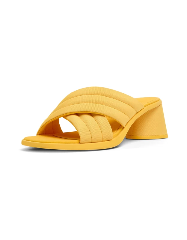 Camper Kiara Sandal, Heeled Sandal, Bright Orange,