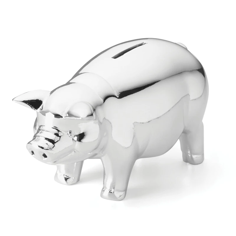 Reed & Barton Piggy Bank, Porcelain, Multicolor - Image 1