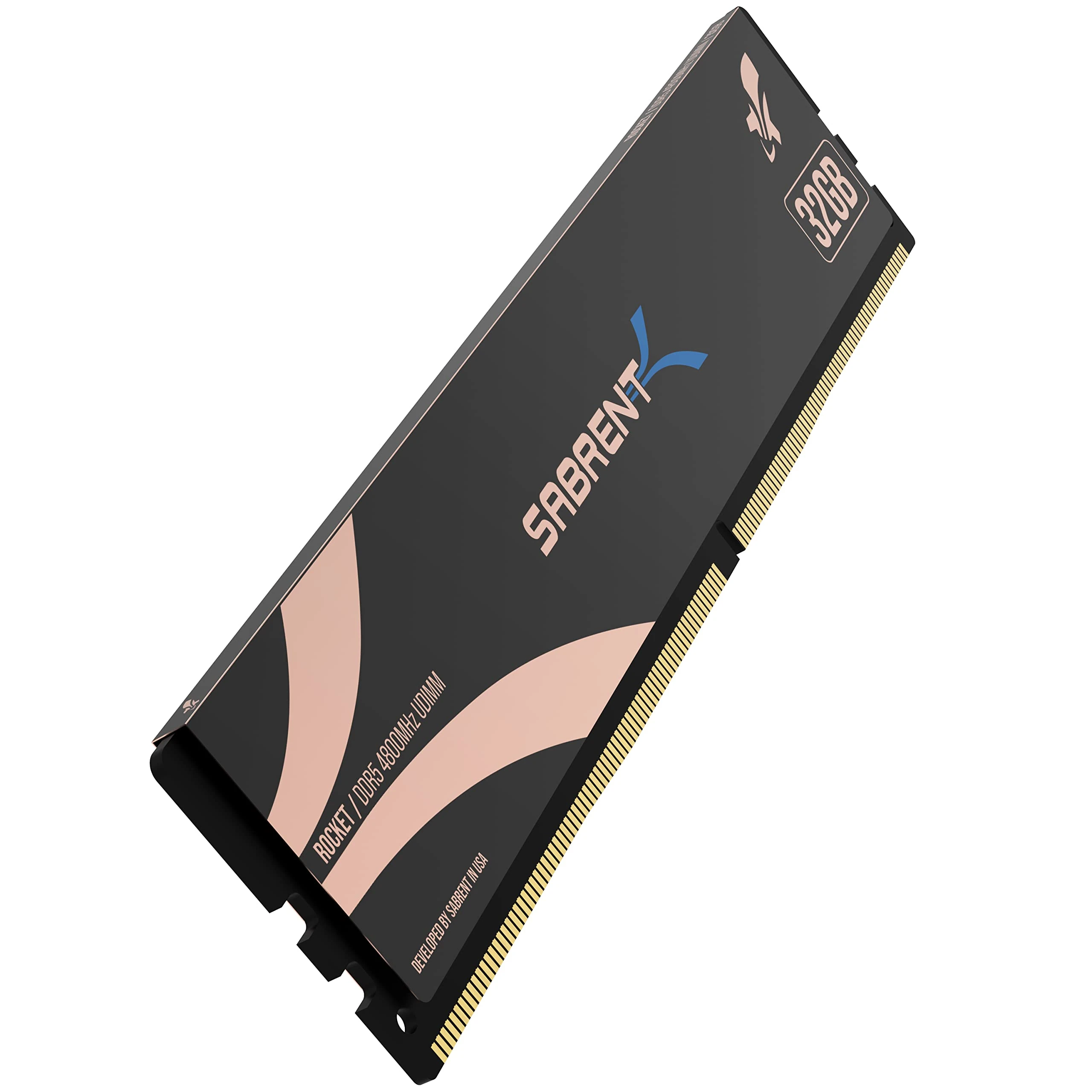 SABRENT DDR5 32GB 4800MHz U-DIMM Memory Module for Desktops and PCs