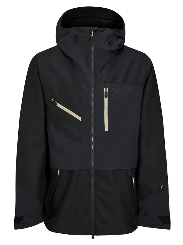 Ziener Men's TRUS Ski Jacket/Freeride Sympatex, PFC Free, Wool, Black, 48 (EU)