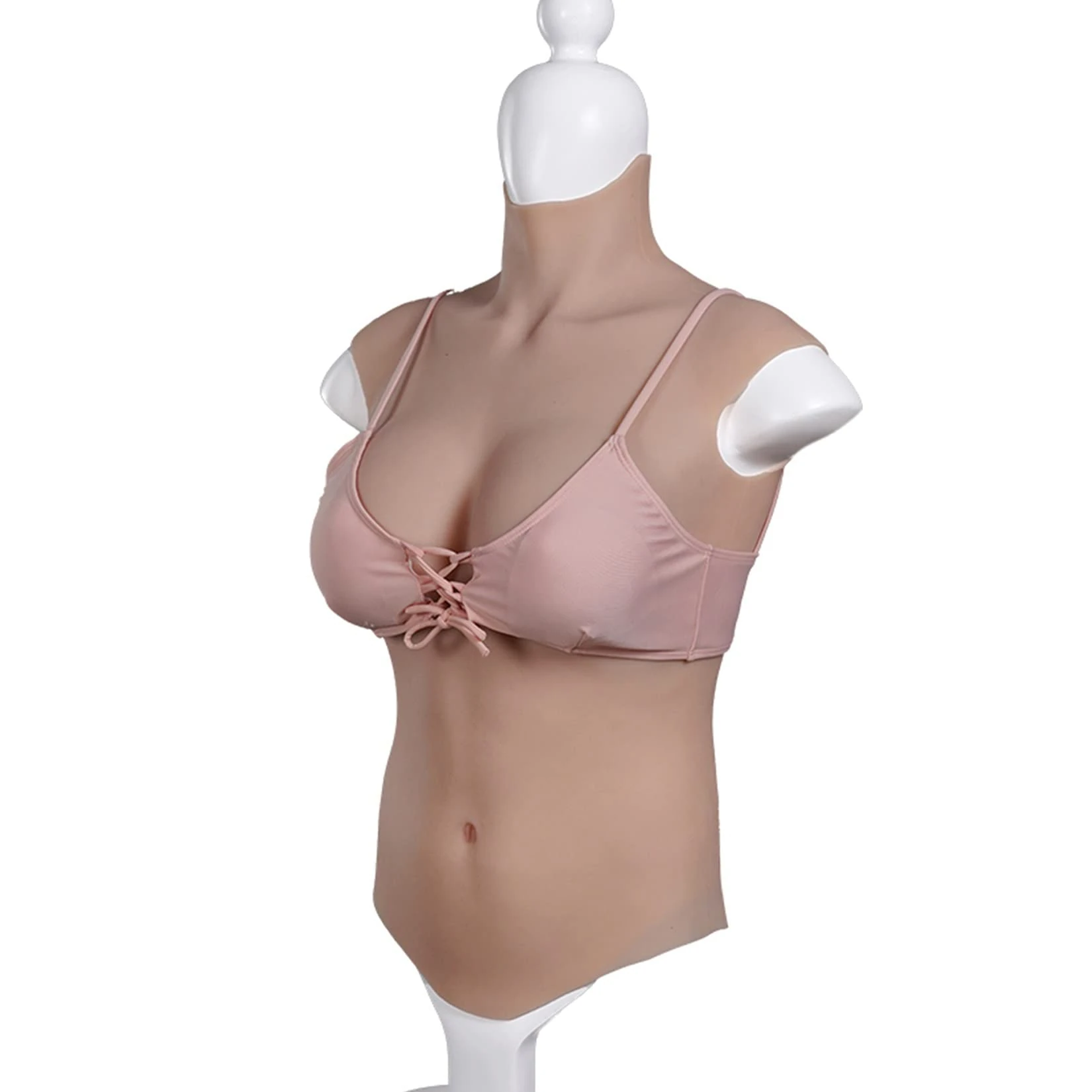 CHBIN Artificial Breastplates Crossdressers Mastectomy Prosthesis Silicone Filled I Cup Breastplate Artificial Prosthesis Crossdressers Breastplate Prosthesis Artificial Mastectomy, Ivory