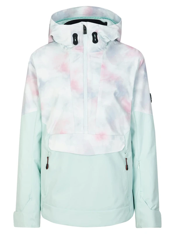 Ziener Women's Tenja Ski Jacket/Snow Shirt | Warm Waterproof PFC Free, Ice stru, 46 (EU)