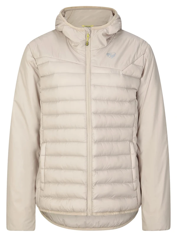 Ziener Women's Nantana Thermal Jacket Outdoor/ski Tour, Windproof, Wool, PFC Free, Silver Beige, 40