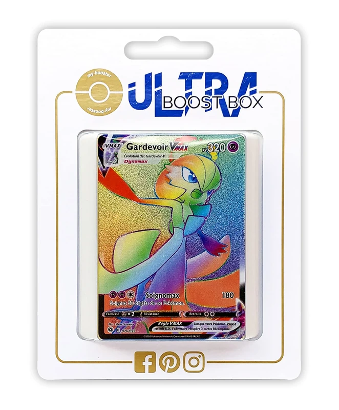 Gardevoir VMAX 76/73 Full Art Ultraboost X Sword and Shield 3.5 The Way of the Master - Box of 10 French Pokémon Cards