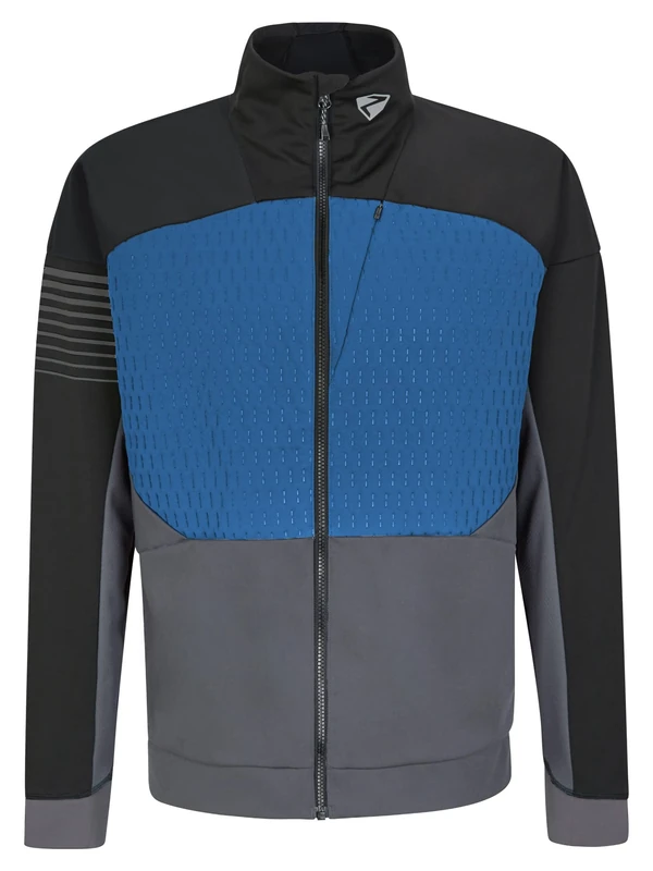 Ziener Men's Nogah Softshell/Functional Jacket, Windproof, Elastic, PFC Free, Persian Blue.Ombre, 48 (EU)