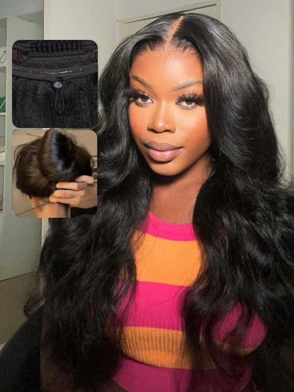 UNICE Pre Everyting Glueless Frontal Wig Body Wave 13X4 HD Pre Cut Lace Front Wigs Human Hair Pre Bleached Invisible Bye Bye Knots Wig Pre Plucked 150% Density 24inch