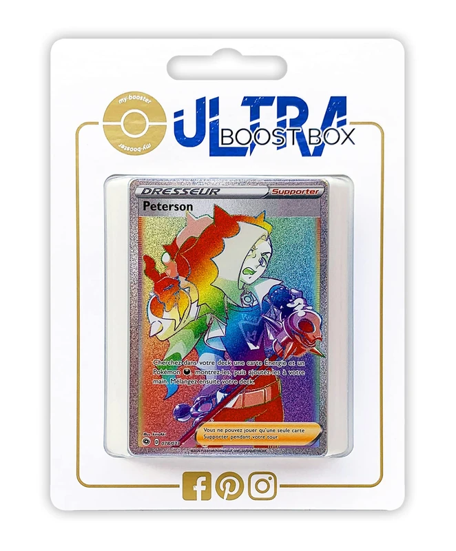 Peterson 78/73 Secret Rainbow Trainer - Ultraboost X Sword and Shield 3.5 The Way of the Master - Box of 10 French Pokémon Cards