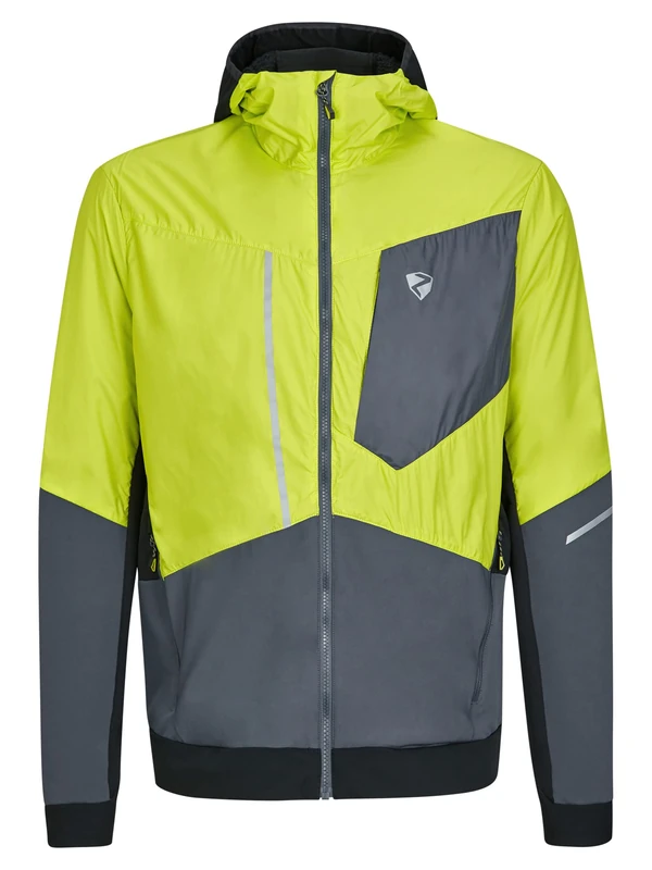 Ziener Men's Nikolo Functional/Hybrid Hoe Mountain Sports, ski Tour, Windproof, Primaloft Active, Bitter Lemon Ombre, 56 (EU)