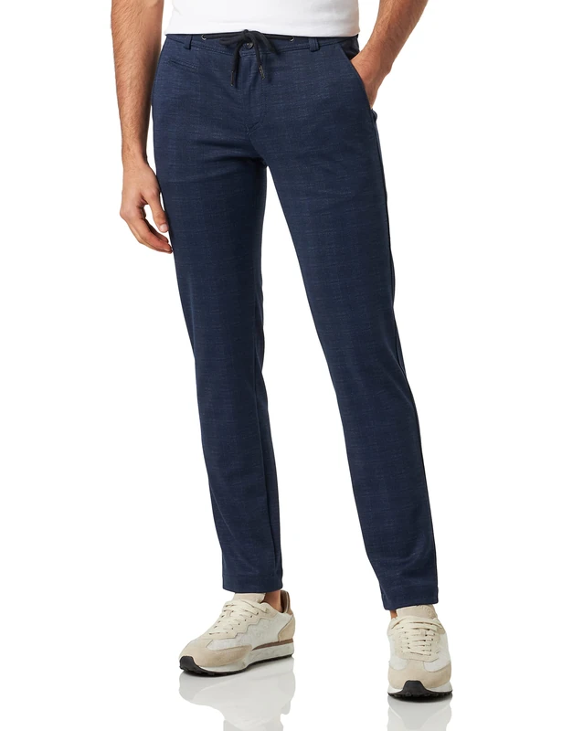 bugatti Men's Casual Trousers, Navy, Standard 4036-36833, Navy, 30 W/32 L - Image 1