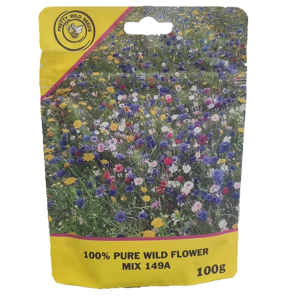 Mix 149a 100g Wild Flower Meadow Certified Seeds Over 25 Species of Flower NO Grass Amazing Value Bulk Wholesale