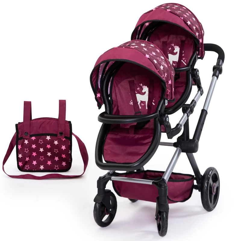 Bayer Design 26723AA Twin Dolls Pram - Double Stroller