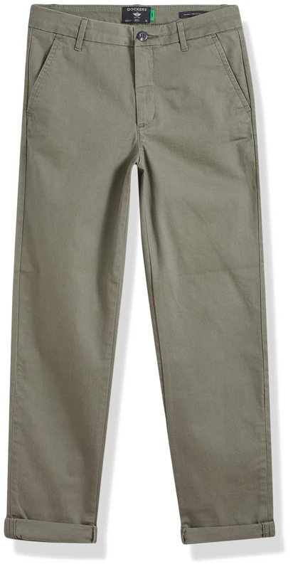 DOCKERS Women's Weekend Chino Slim Pants, CAMO, 28W Regular