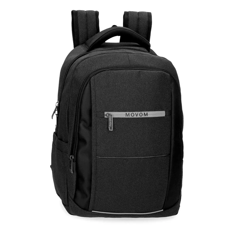 MOVOM Trimmed Shoulder Bag, black, standard size, Double Backpack