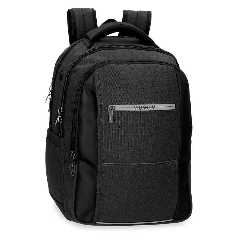 MOVOM Trimmed Shoulder Bag, black, standard size, pc backpack