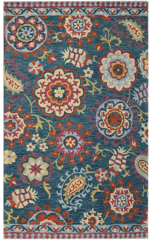 Flowers 1822 Blue 122 x 183 cm - Image 1