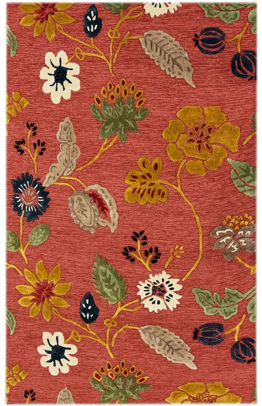 Bakero Flowers 1510 Red 122 x 183 cm