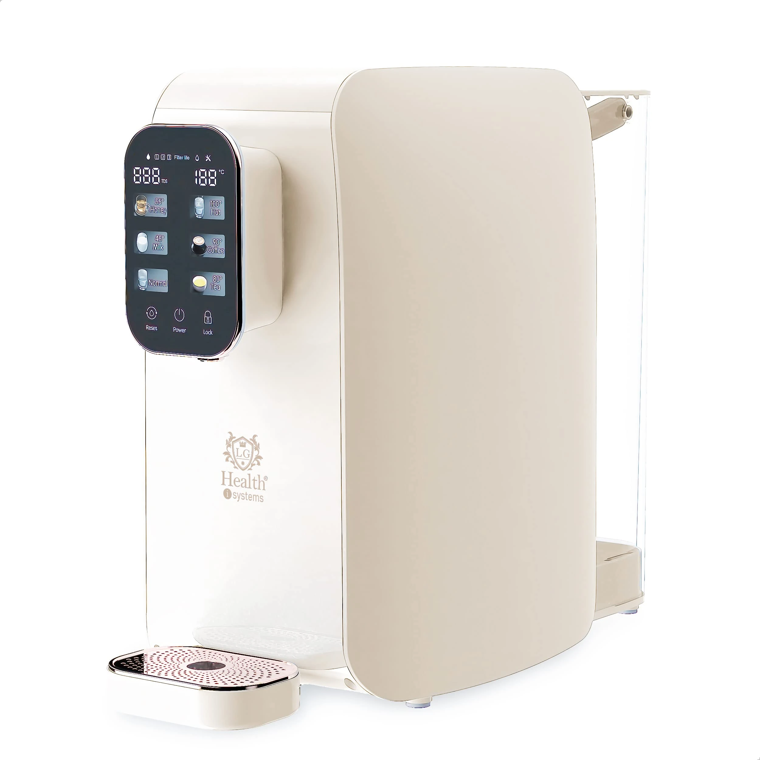 LG Health Water Purifier with Compact Reverse Osmosis System. No installation required. Healthy Water Dispenser for the whole Family. 6 Temperature Levels. Filters out all Toxics.