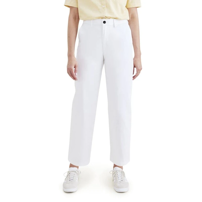 DOCKERS Women's Weekend Chino Slim Pants, LUCENT WHITE, 24W Regular