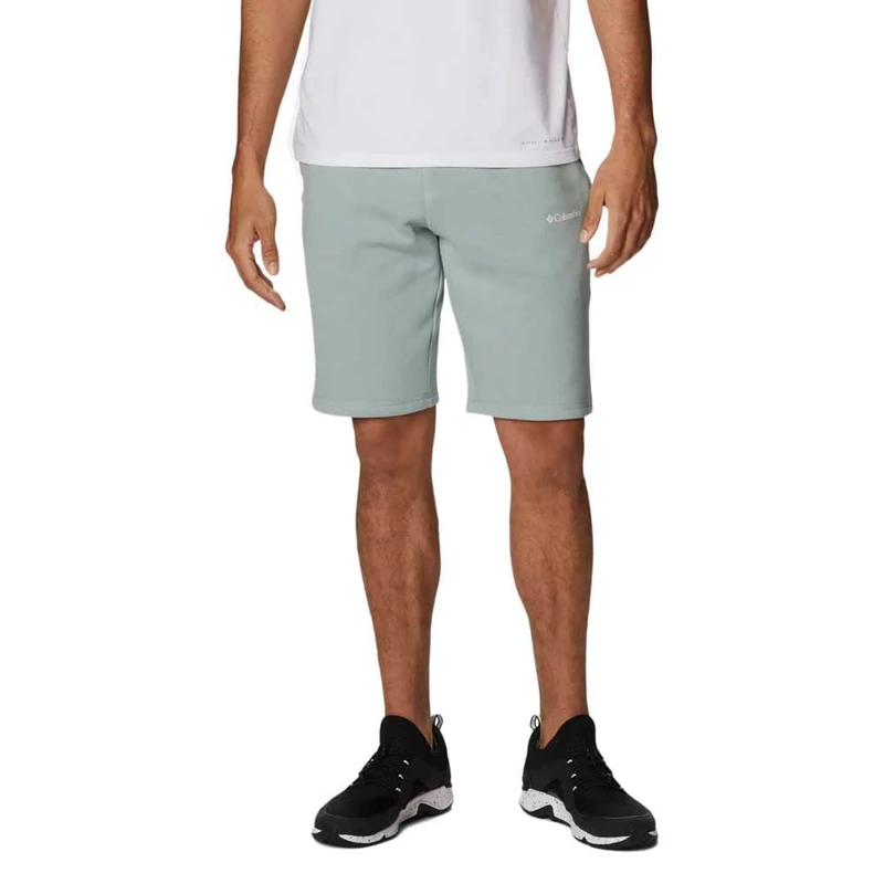 Columbia Men's Fleece with Logo Hiking Shorts, Niagara, Small/8" Inseam, Niagara - Image 1