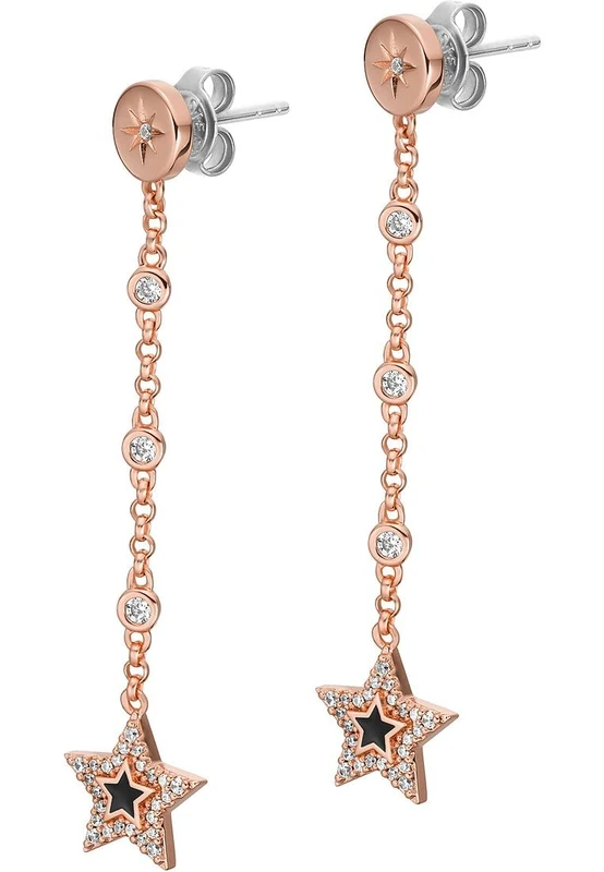 Emporio Armani Earrings for Women Sentimental, Size: 46mm Rose Gold Brass Earrings, EGS2961221