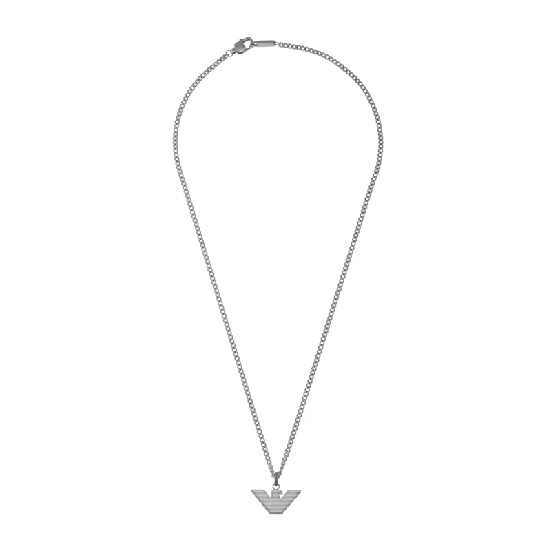Emporio Armani Men's Stainless Steel with lobster clasp closure Pendant necklace