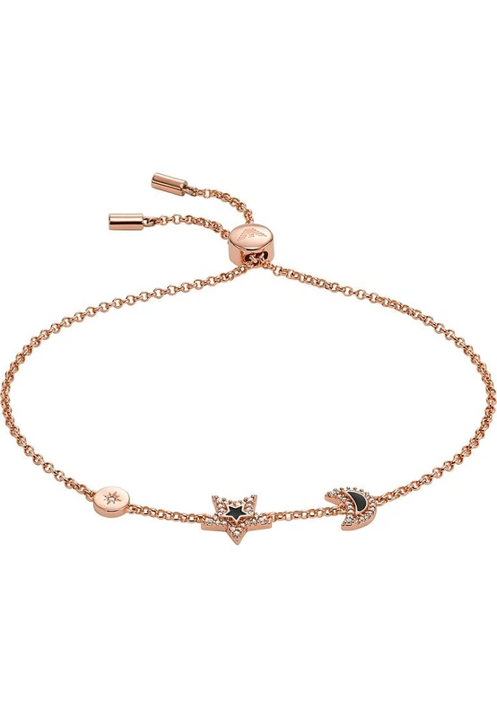 Emporio Armani Bracelet for Women Sentimental, Inner circumference: 160-235mm, Charms size: 7mm Rose Gold Brass Bracelet, EGS2960221
