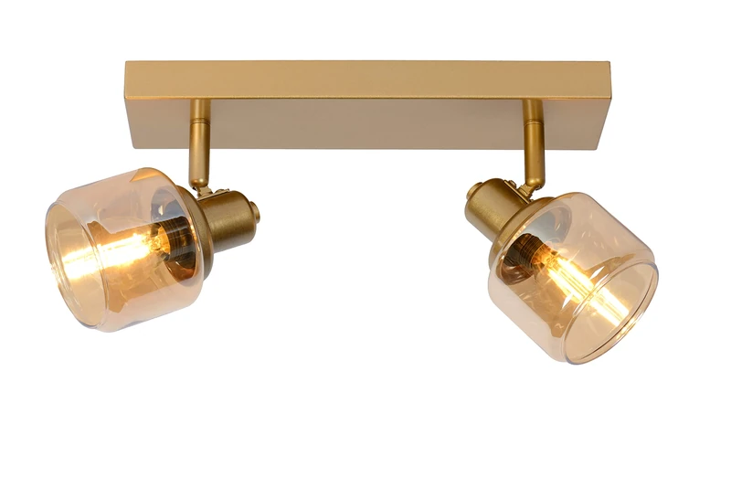 LUCIDE Bjorn - Ceiling Spotlight - 2xE14 - Matt Gold/Brass