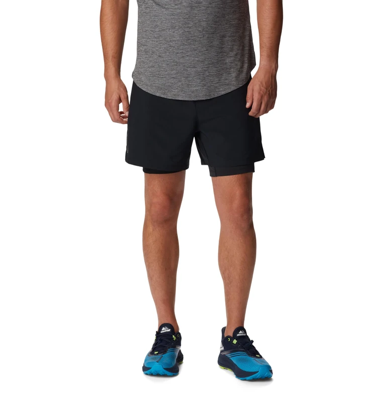 Columbia Men's Endless Trail 2 in 1 Short, Black, Medium