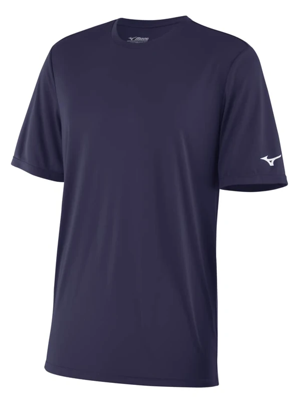 Mizuno Men's Nxt Short Sleeve Tee T-Shirt, Navy, Medium