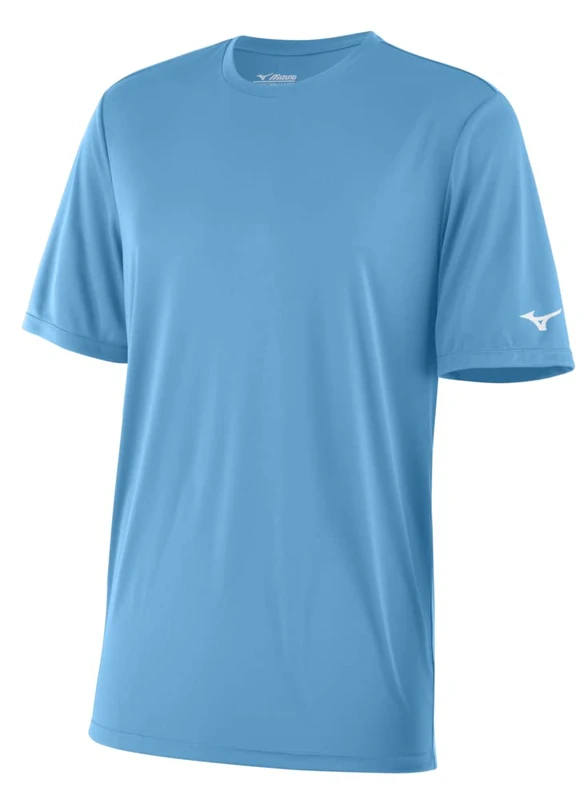 Mizuno Men's Nxt Short Sleeve Tee T-Shirt, Light Blue, Large