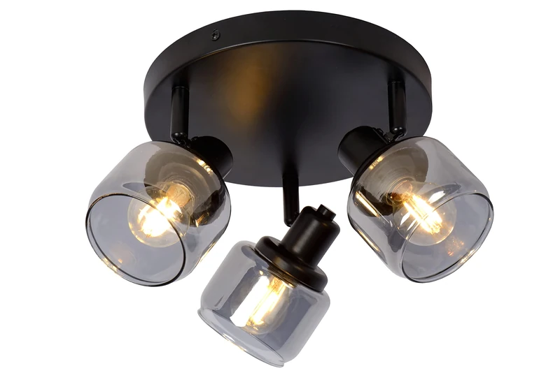 LUCIDE Bjorn - Ceiling Spotlight - Ø 38 cm - 3xE14 - Black