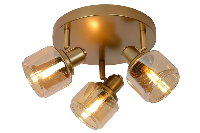 LUCIDE Bjorn - Ceiling Spotlight - Ø 38 cm - 3xE14 - Matt Gold/Brass