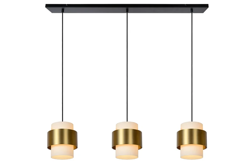 LUCIDE FIRMIN - Pendant Light - 3xE27 - Matt Gold/Brass